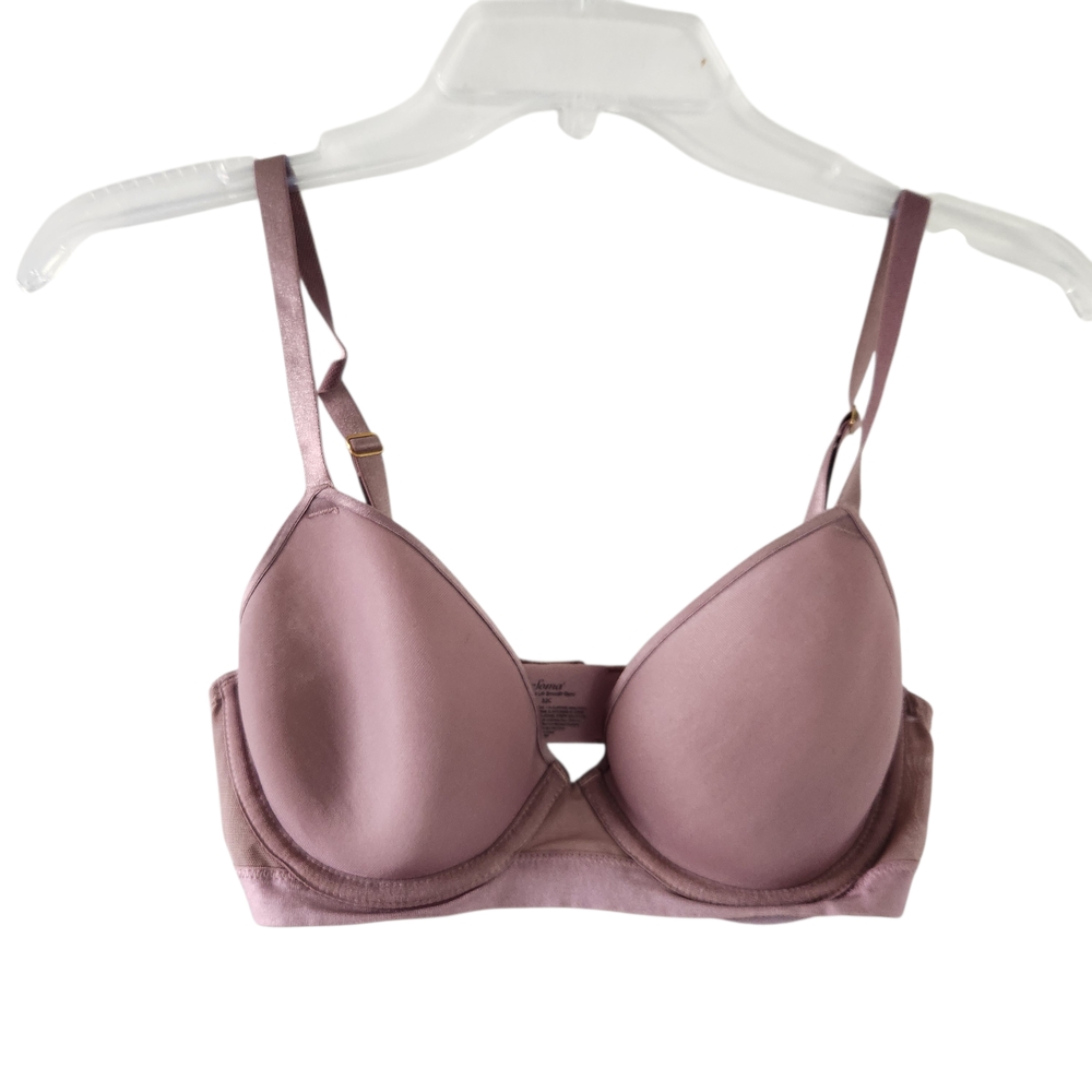 Soma Lightest Light Smooth Demi Bra 32C Brown Underwire Bra